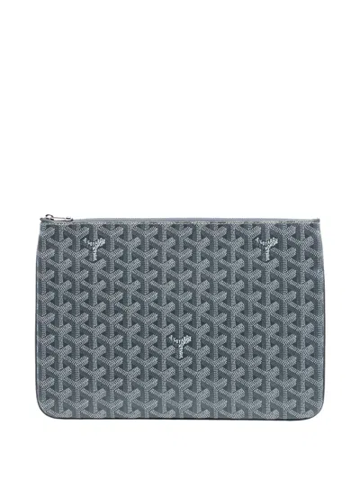 Pre-owned Goyard 2023 Ine Senat Mm Clutch Bag In Gray