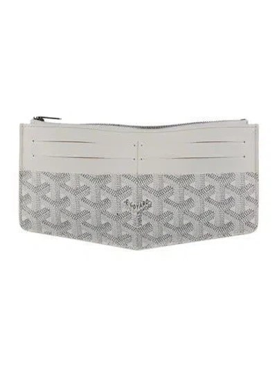 Pre-owned Goyard 2023 Ine Wallet In White