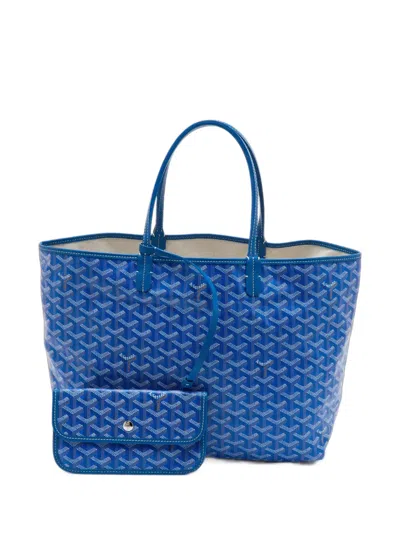 Pre-owned Goyard 2023 Pm Saint Louis Ine Tote Bag In Blue