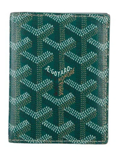 Pre-owned Goyard 2023 Saint Marc Wallet In Green