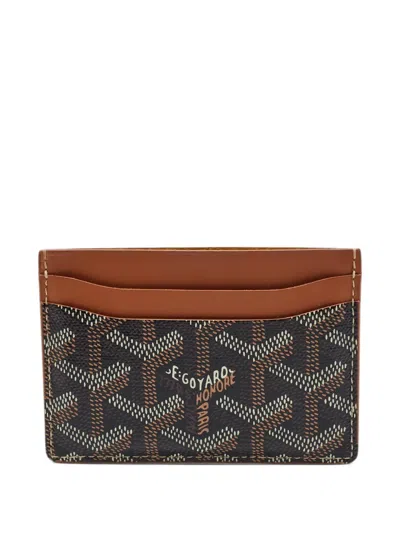 Pre-owned Goyard 2023 Saint Sulpice Ine Card Holder In Brown