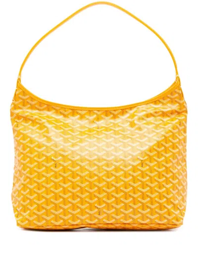 Pre-owned Goyard 2024 Ine Boheme Hobo Shoulder Bag In Yellow