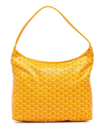 Pre-owned Goyard 2024 Ine Boheme Hobo Shoulder Bag In Yellow