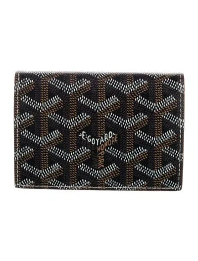 Pre-owned Goyard 2024 Ine Card Holder In Black