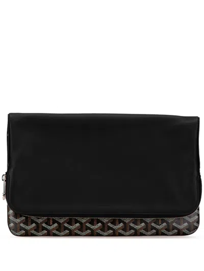 Pre-owned Goyard 2024 Ine Sainte Marie Clutch Bag In Black