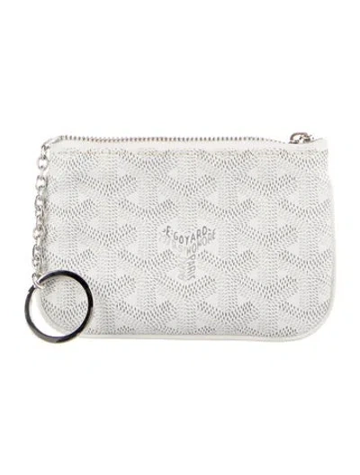 Pre-owned Goyard 2024 Ine Wristlet In White