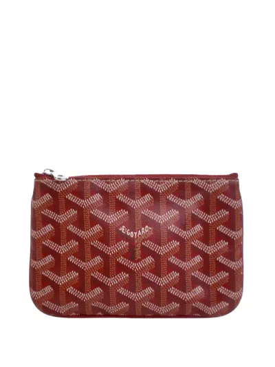 Pre-owned Goyard 2024 Mini Ine Senat Pochette Pouch In Red