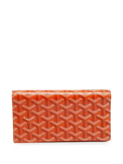 Pre-owned Goyard 2024 Richelieu Ine Wallet In Orange