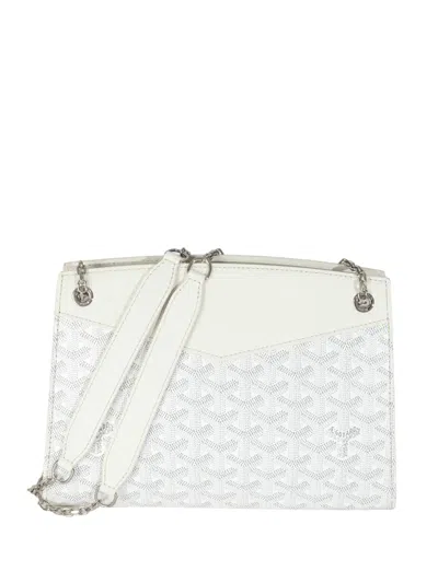 Pre-owned Goyard 2024 Rouette Structure Pm Shoulder Bag In White