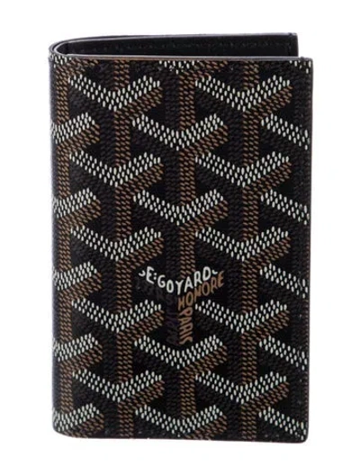 Pre-owned Goyard 2024 Saint Pierre Card Holder In Black
