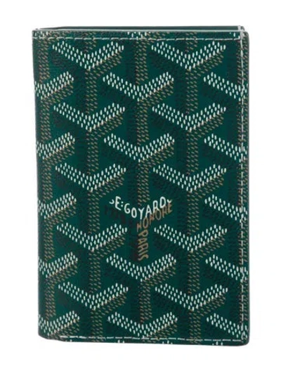 Pre-owned Goyard 2024 Saint Pierre Card Holder In Green