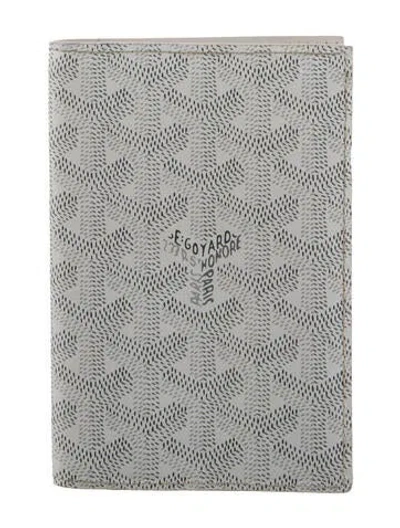 Pre-owned Goyard 2024 Saint Pierre Card Holder Wallet In White