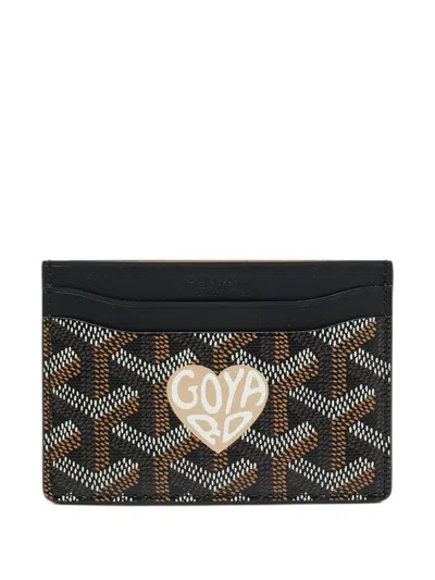 Pre-owned Goyard 2024 Saint Sulpice Ine Card Holder In Black