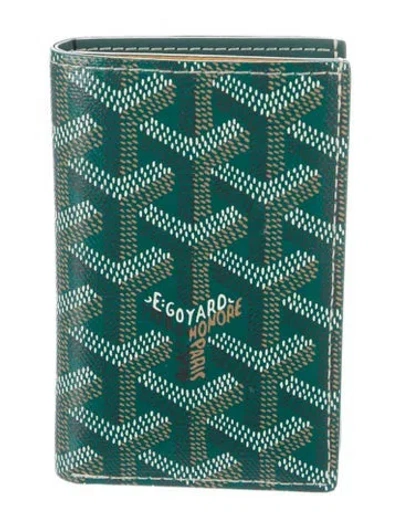 Pre-owned Goyard 2024 Saint-pierre Card Holder Card Holder In Green