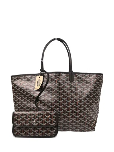 Pre-owned Goyard 2024 St.louis Pm Tote Bag In Black