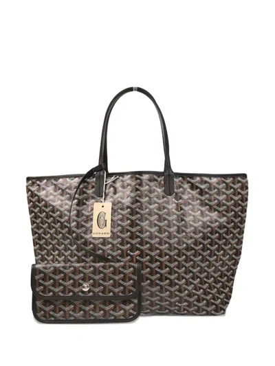 Pre-owned Goyard 2024 St.louis Pm Tote Bag In Black