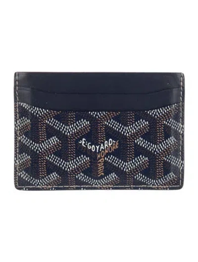Pre-owned Goyard 2024-2025 Ine St. Sulpice Card Holder Card Holder In Blue