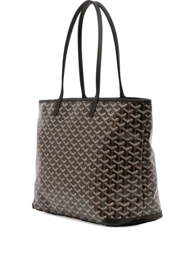 Pre-owned Goyard 2025 Ine Artois Mm Tote Bag In Black