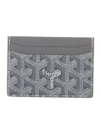 Pre-owned Goyard 2025 Ine Card Holder In Grey