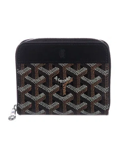 Pre-owned Goyard 2025 Ine Matignon Mini Wallet In Black