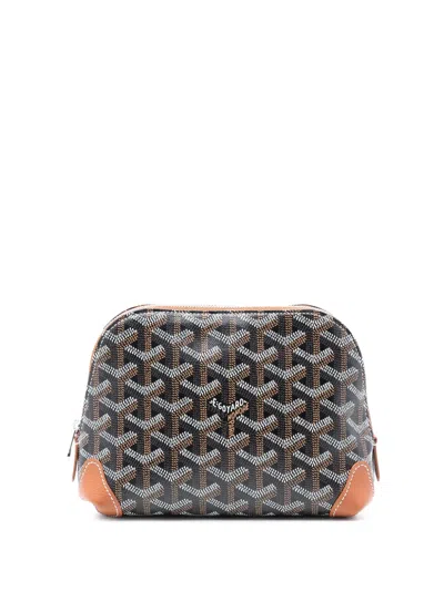 Pre-owned Goyard 2025 Ine Vendome Cosmetic Pouch In Black