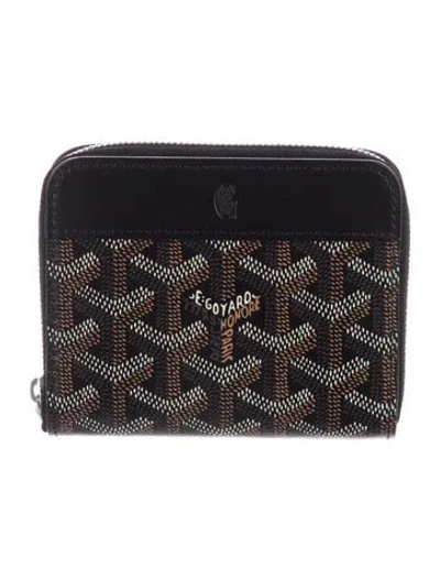 Pre-owned Goyard 2025 Matignon Pm Wallet W/ Tags In Black