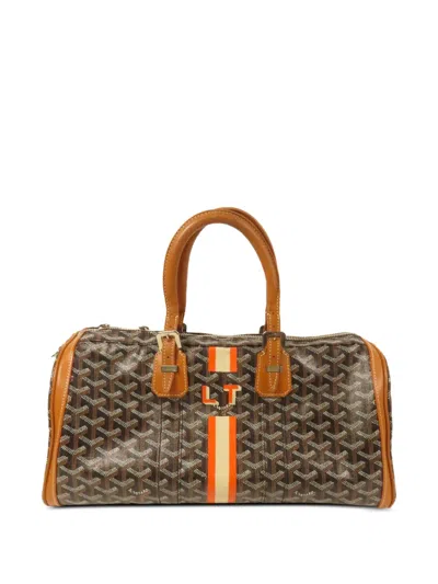 Pre-owned Goyard 35 Croisiere Tote Bag In Brown