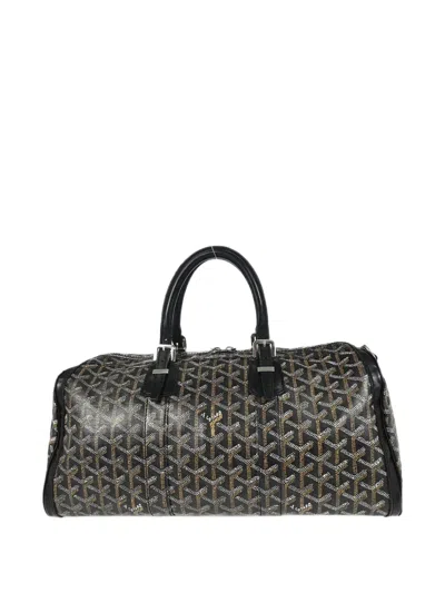 Pre-owned Goyard 40 Croisiere Holdall Bag In Black