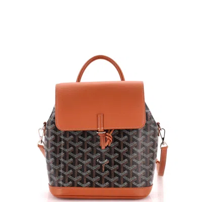 Goyard Alpin Backpack Coated Canvas Mini In Brown