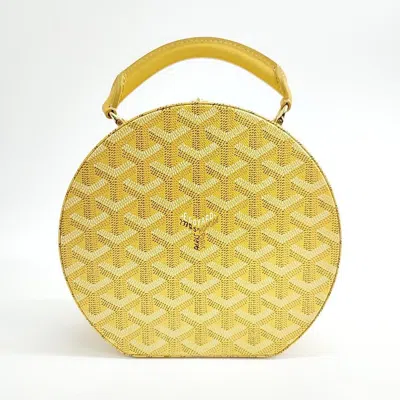 Pre-owned Goyard Alto Box Trunk Bag In Yellow