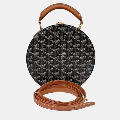 Pre-owned Goyard Alto Box Trunk Bag In Black