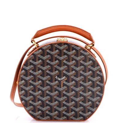 Goyard Alto Hatbox Bag Coated Canvas In Purple
