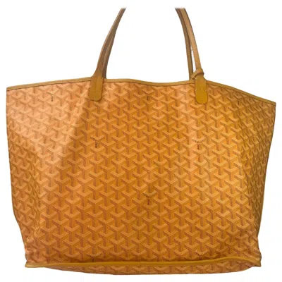 Pre-owned Goyard Anjou Pm Medium Tote Yellow Reversible Leather Lining