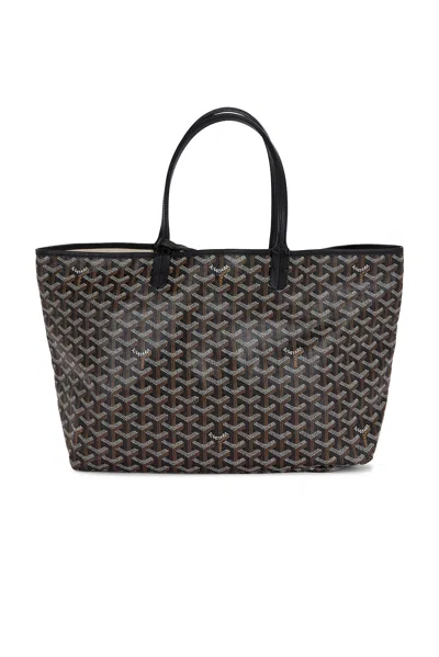 Pre-owned Goyard Anjou Reversible Pm Tote Bag In Black