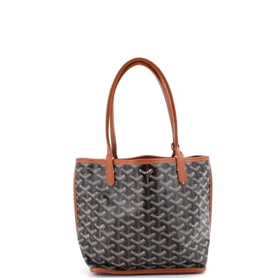 Goyard Anjou Reversible Tote Coated Canvas Mini In Red