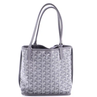 Goyard Anjou Reversible Tote Coated Canvas Mini In Purple