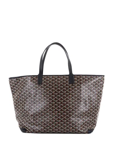 Pre-owned Goyard Artois Coated Canvas Gm Tote Bag In Black