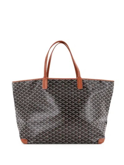 Pre-owned Goyard Artois Coated Canvas Gm Tote Bag In Brown