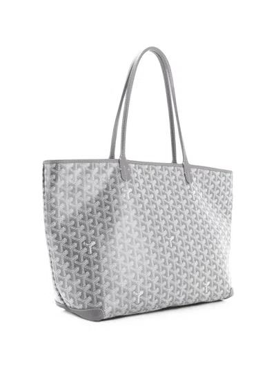 Pre-owned Goyard Artois Coated Canvas Mm Tote Bag In Grey