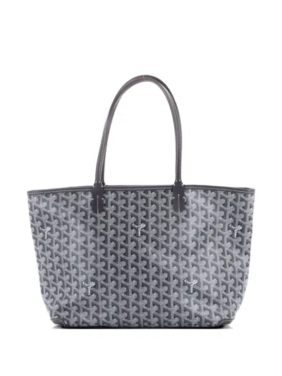 Pre-owned Goyard Artois Coated Canvas Pm Tote Bag In Gray