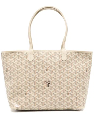 Pre-owned Goyard Artois Pm Bag In Neutrals