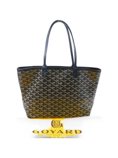 Pre-owned Goyard Artois Pm Ine Tote Bag In Black