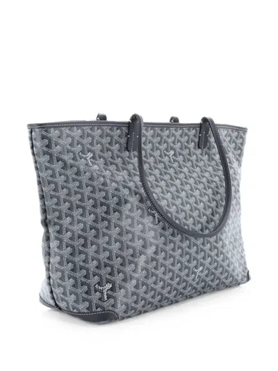 Pre-owned Goyard Artois Tote Coated Canvas Mm Shoulder Bag In Gray