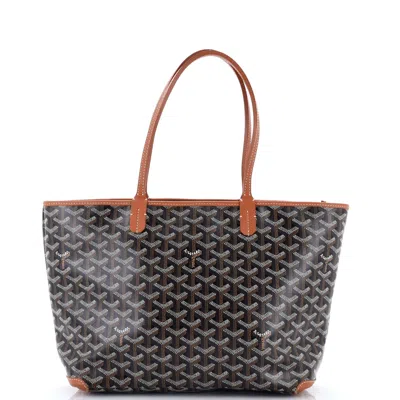 Goyard Artois Tote Coated Canvas Pm In Black