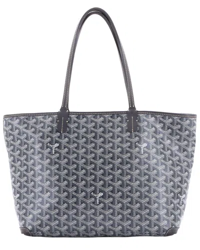 Goyard Artois Tote Coated Pm (authentic Pre-loved) In Grey/grey