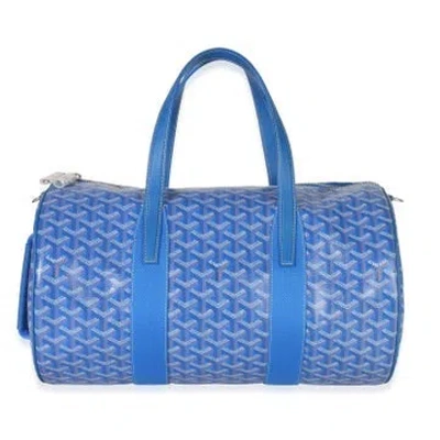 Pre-owned Goyard Barrel 40 In Blue