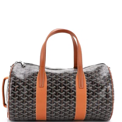 Pre-owned Goyard Barrel Sport Duffle Bag Coated Canvas 40
