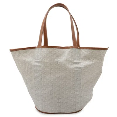 Goyard Belara Tote Bag Coated Canvas Leather In White