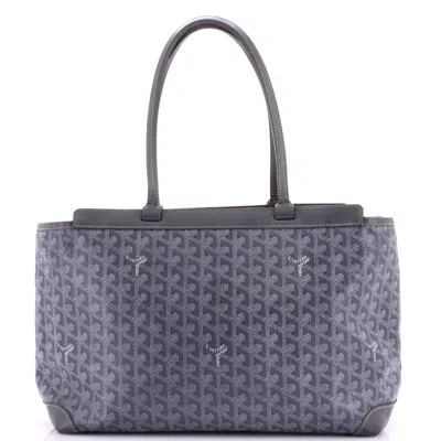 Pre-owned Goyard Bellechasse Bag Coated Canvas Pm In Gray