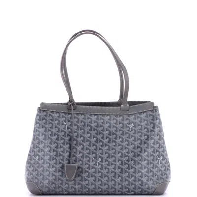 Pre-owned Goyard Bellechasse Bag Coated Canvas Pm In Gray